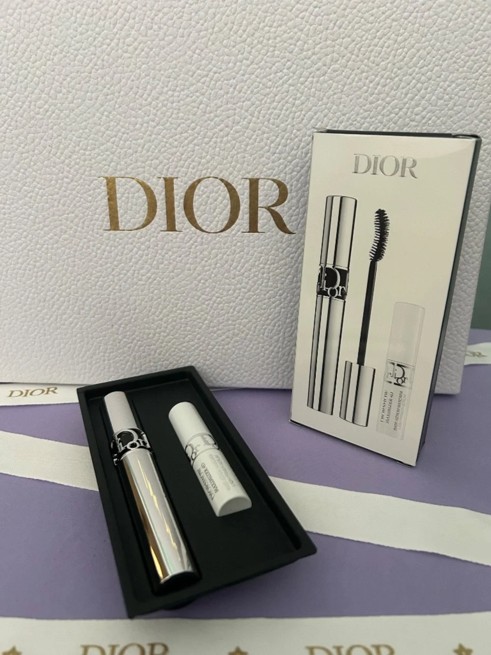 Dior Diorshow Iconic Overcurl Mascara and Serum Set Black Noire #090 NIB